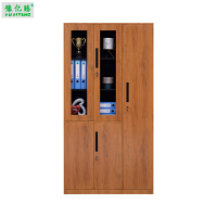 豫亿腾 木纹转印钢制五门档案更衣柜,档案柜,器械柜,钢制文件柜,更衣柜,办公抽屉铁皮柜,资料柜,木纹转印,加厚0.8mm