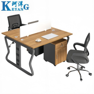 珂洋 屏风办公桌 双人位含柜椅 套