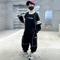 男童卫衣套装春秋款秋季新款炸街儿童秋装运动服大童男孩痞帅