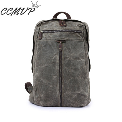 CCMVP大容量商务双肩包户外旅行包潮休闲运动帆布背包潮男女电脑包书包