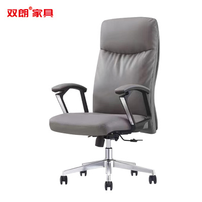 双朗 皮质办公椅 SL-SZ058WH 680*720*1240mm 灰色 张