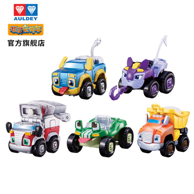奥迪双钻机灵宠物车阿宝小刚妙妙霏霏喷喷趣味儿童玩具惯性小汽车反斗车 趣味反斗车5款