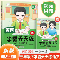正版新书]新版小学学霸天天练三年级下册语文同步练习册学霸笔记