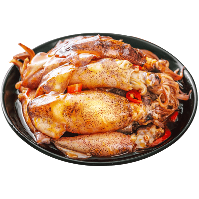 即食海鲜熟食罐头麻辣小海鲜香辣籽乌开袋即食鱿鱼仔不带籽海兔小均色均码