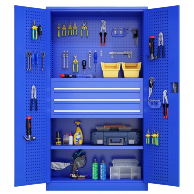 景福达工具柜纯蓝三抽台