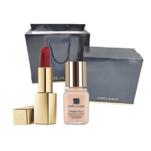 雅诗兰黛(Estee Lauder)套装(口红#333+DW粉底液#1W1-7ml+礼盒礼袋)