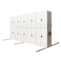 洛泰远 电动密集架移动档案柜钢制轨道密集柜 一列5组