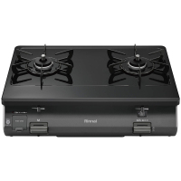 日本原装进口RINNAI/林内燃气灶黑色不带烤箱台式机 RT64-2H6S-R 13A天然气