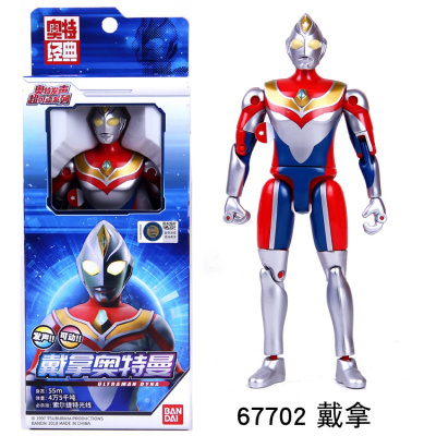 万代银河维克特利奥特曼超可动人偶关节手办银河斯特利姆形态人偶67702发声戴拿