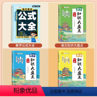 [4本]数学公式大全 +语文数学英语知识大盘点 小学通用 [正版]新版小学知识大盘点语文数学英语全套人教版小升初复习资料