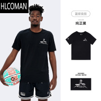HLCOMAN男女圆领短袖T恤夏季凉感舒适亲肤透气运动个性时尚印花上衣