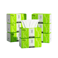 舒可乐 可湿水抽取式纸面巾4层70抽每包 原生木浆抽纸纸巾实惠装餐巾纸家庭装纸抽卫生纸家用母婴可用 8包装