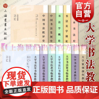 大学书法教材系列丛书 上海书画出版社中国书法发展/批评史/大学书法临摹教程/书法学概论/美学通论/大学书法创作教程/专业