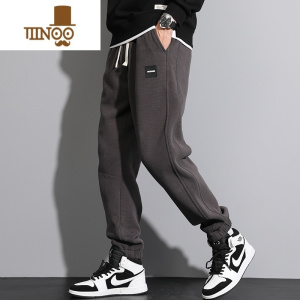 YANXU卫裤男士2023新款运动裤宽松百搭束脚薄款休闲长裤子男潮流