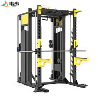 韦步EM1057A商用小飞鸟杠铃举重卧推深蹲框架史密斯机训练器