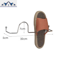 免打孔浴室拖鞋架卫生间简易后壁挂式小鞋架家用不锈钢收纳鞋架 三维工匠收纳层架