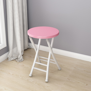 鑫环境 折叠椅子家用餐椅简易椅休闲靠背椅宿舍凳子阳台靠椅便携成人圆凳