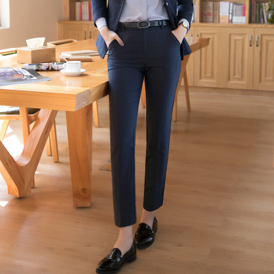 西裤女职业正装裤西装直筒裤2018新款女装春装工作裤显瘦九分裤子