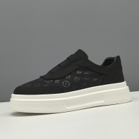 男士夏季冰丝布鞋小众一脚蹬懒人鞋欧洲站男鞋百搭板鞋男款潮鞋男