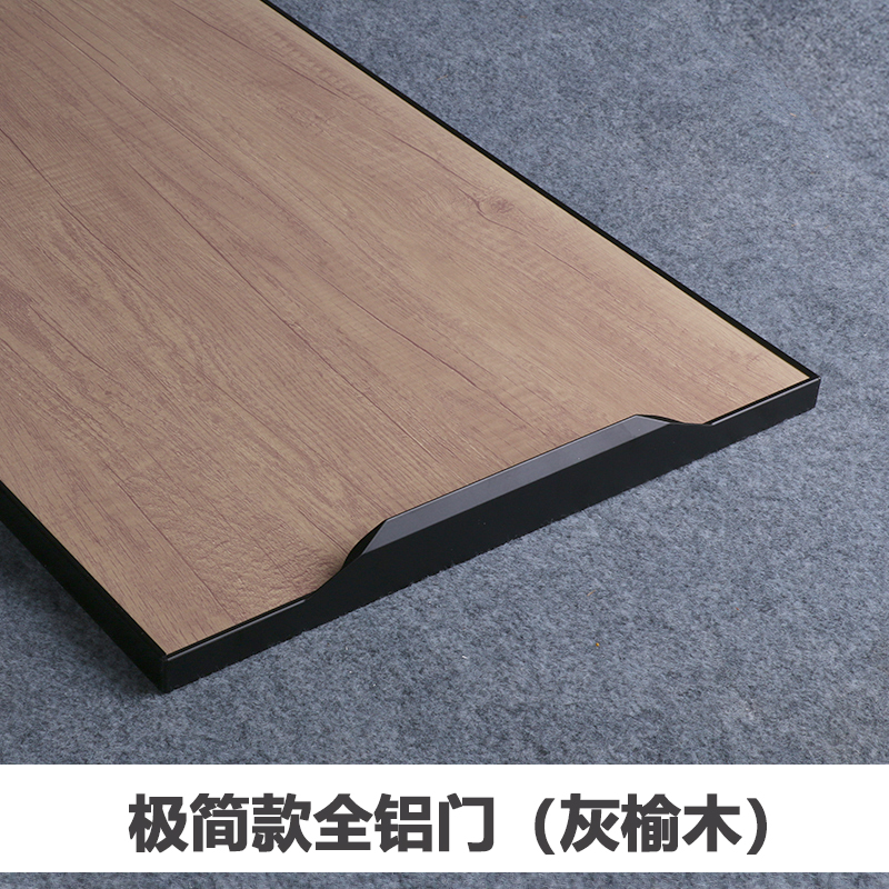 厨房闪电客全铝合金橱柜板定制 晶钢/鞋柜浴室柜/瓷砖厨房橱柜 极简款