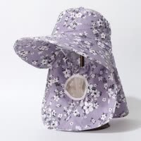 高级感女薄款冰丝太阳帽防晒夏季百搭帽子防紫外线帽遮阳帽骑行男