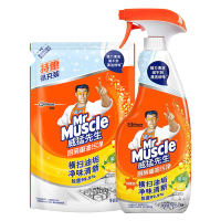 威猛先生(Mr Muscle) 厨房重油污净 (清新柠檬) 455g+袋装420g
