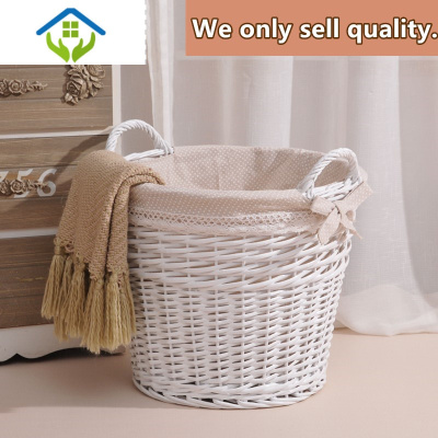 御蓝锦收纳筐脏衣篮藤编污衣篮脏衣服收纳篮竹编框脏衣篓编织热气球篮子