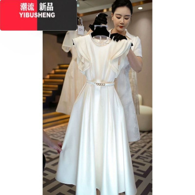 YIBUSHENG今年流行时尚漂亮高级感裙子气质法式正式场合高端精致连衣裙女