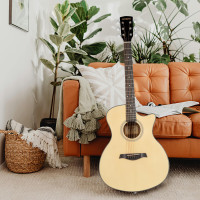 莫森(mosen)正品GA40系列云杉民谣吉他初学者新手入门吉它 哑光40英寸配件礼包课程