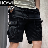 HLCOMAN潮牌夏季薄款工装短裤男宽松直筒休闲ins潮流百搭中裤五分裤