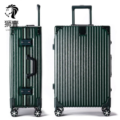 狮壹（Lionone）品牌夏季磨砂防刮铝框直角拉杆箱26旅行箱24行李箱28寸密码箱万向轮托运箱