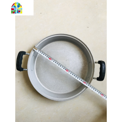 铝锅老式家用加厚纯手工铸铝煎锅吕烙饼锅大号煎铝制铝平底锅 FENGHOU 口径32公分薄款重2.5斤不带盖