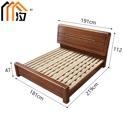 汐 实木床1.8米张