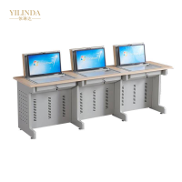 依琳达三人电脑翻转桌 2400*600*750mm 一张