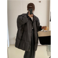 冬季棉衣女中长款韩版复古羽绒棉服慵懒风高级感宽松外套面包服潮