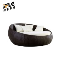苏宁 金菲罗格 户外庭院藤编沙发躺床躺椅露天室外大圆沙发
