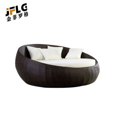 苏宁 金菲罗格 户外庭院藤编沙发躺床躺椅露天室外大圆沙发