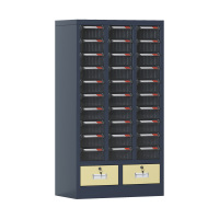 臻远 ZYLJG-W83 零件柜抽屉式工具柜电子元件柜螺丝柜物料柜 30抽透明无门加二斗大号