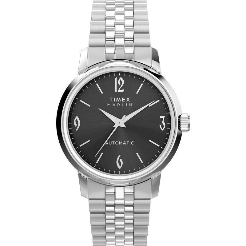 Timex/天美时自动机械腕表Marlin银色防水深潜商务休闲表