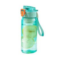 希乐塑料杯550ml大容量简约提手方便携带迪卡蓝XL-2416