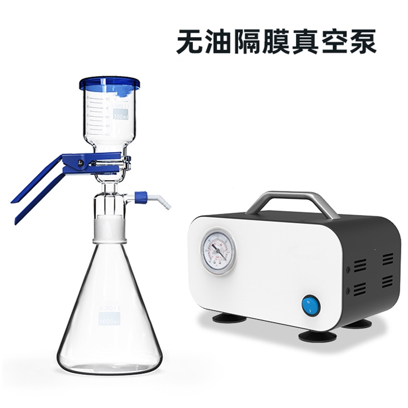 闪电客无油隔膜真空泵小型抽气可调正负压真空抽滤装置实验室抽滤泵