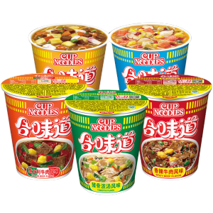 合味道(Cup noodles) 方便面组合装 杯面泡面快餐面 混合味道5杯[随机发]