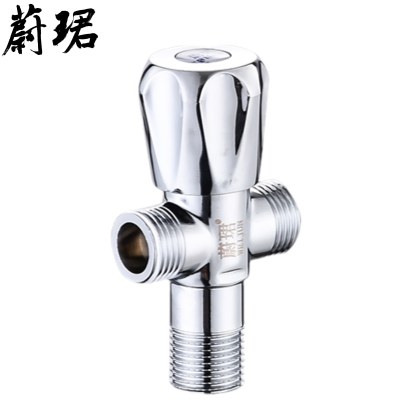 蔚珺三角阀一进两出4分DN15mm个 电镀