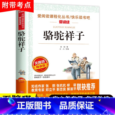骆驼祥子 [正版]骆驼祥子原著老舍的 七年级下册必读课外书阅读书籍老师带批注青少年版7年级和海底两万里初中小学生五年级六