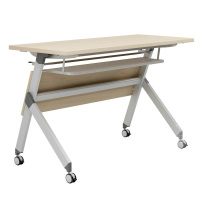 三能 办公家具折叠培训长条桌其他木质金属办公桌类带轮折叠课桌功能培训桌