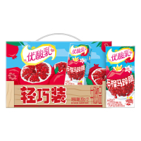 [5月产]伊利优酸乳 石榴马蹄脆 牛奶饮品 200g*12盒/箱