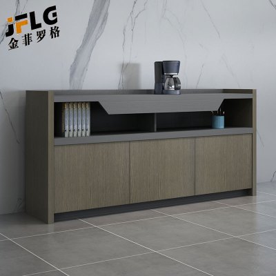 金菲罗格板式办公茶水柜隔断矮柜置物柜长条柜 1.2*0.4*1m三门柜