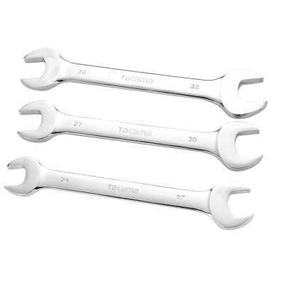 takama高松 镜面开口扳手双头呆扳手镜面扳手619114 扳手尺寸12*14