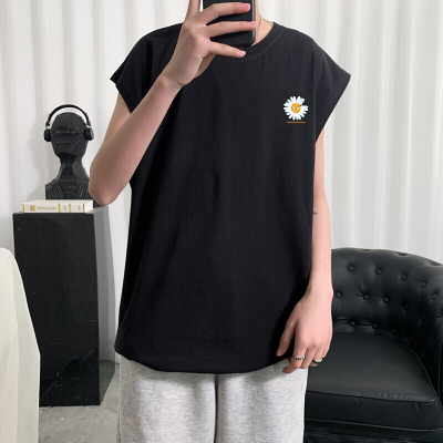 梵克公牛背心男夏季新款日系潮牌印花宽松大码无袖T恤衫休闲坎肩汗背心上衣