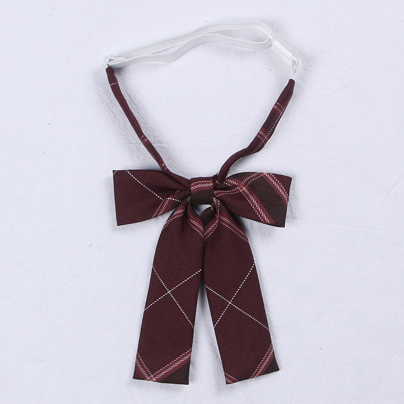 盛世曼尼[沙华]领结jk小物背带平角小长柄领花双层免打领带同格兔耳